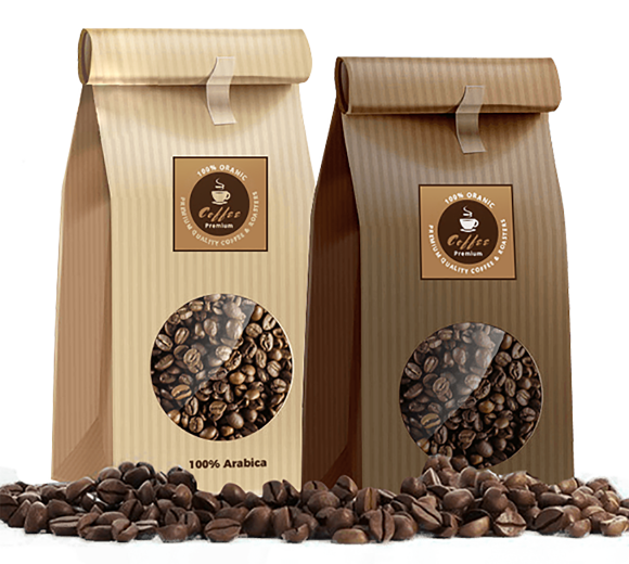 Elegant Square Coffee Custom Labels Elegant Square Coffee Custom Labels